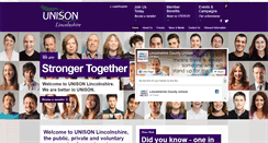 Desktop Screenshot of lincolnshireunison.org